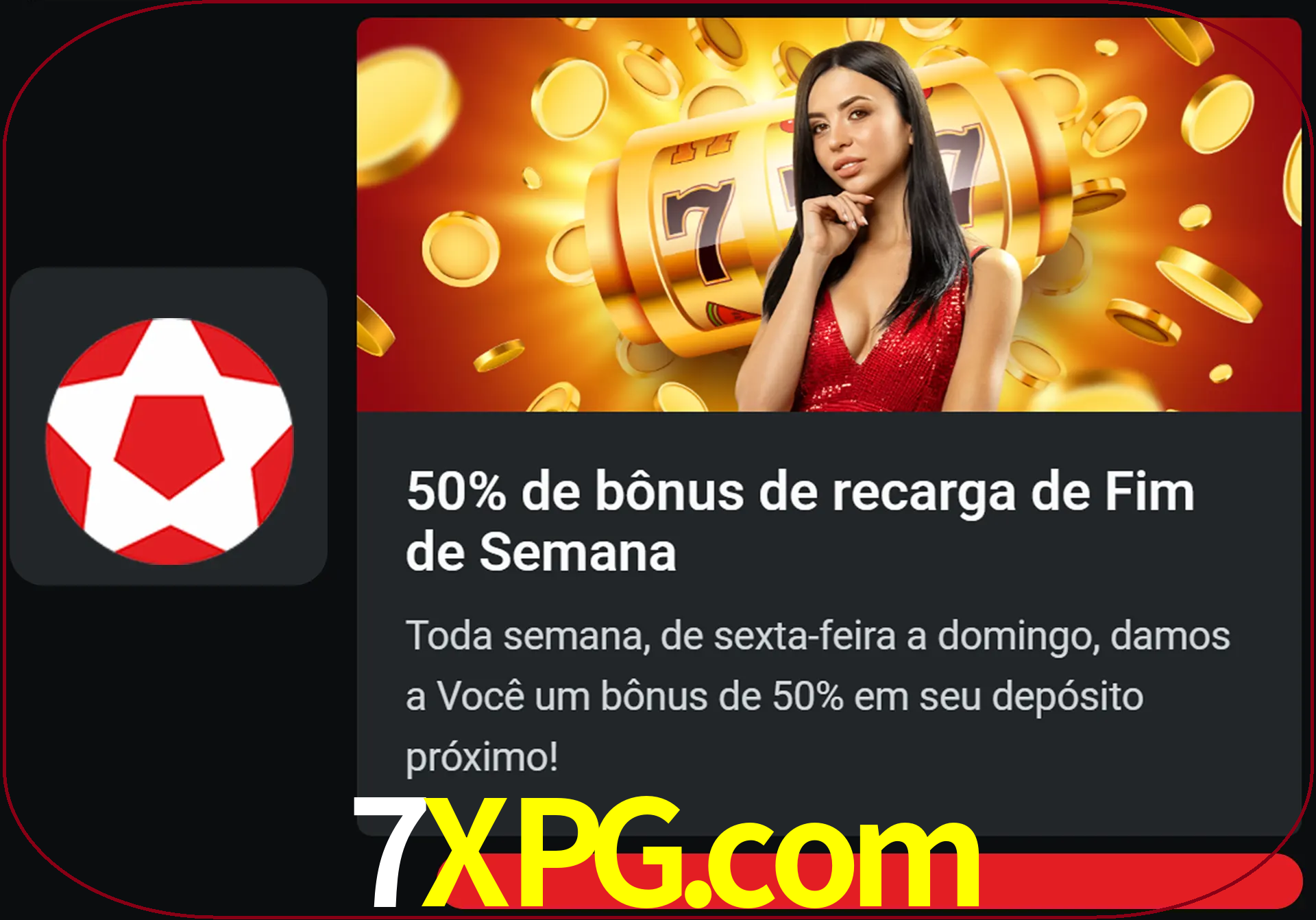 Volte a cada semana para receber novos bônus em dinheiro.