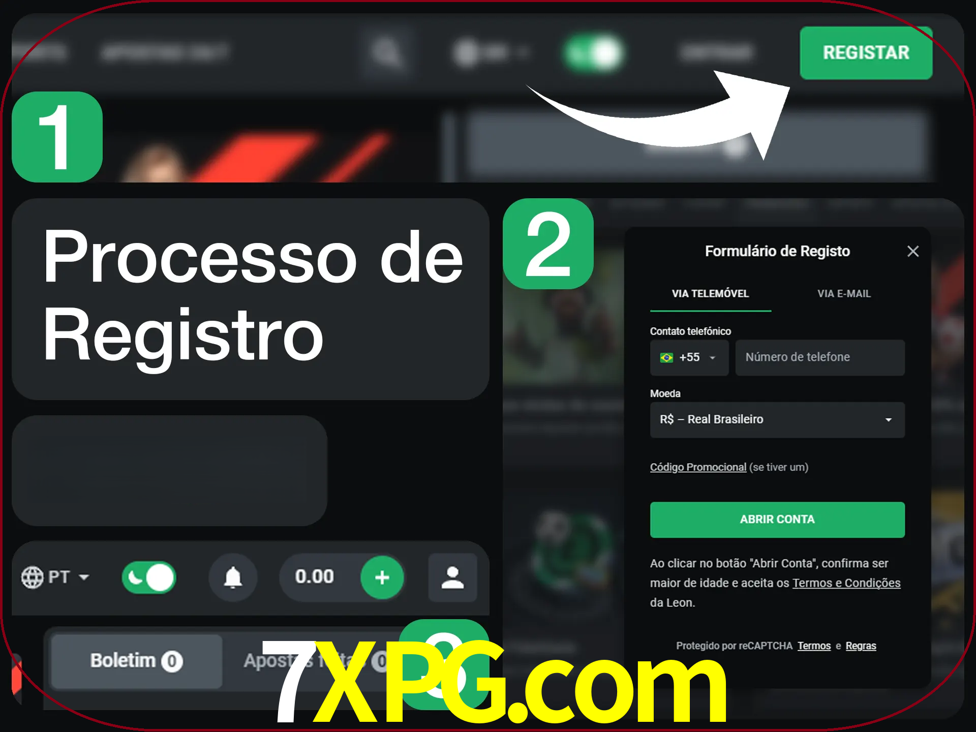 O processo de registro na LeonBet é simples.